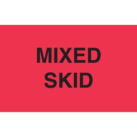 Decker Tape Products Label, DL2522, MIXED SKID, 3" X 5" DL2522